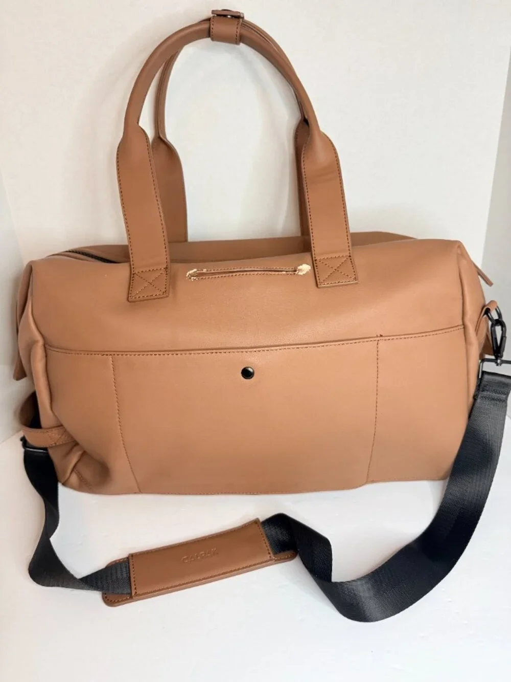 CALPAK Tan Brown Travel Duffel Weekender Carryon Overnight- Some Peeling